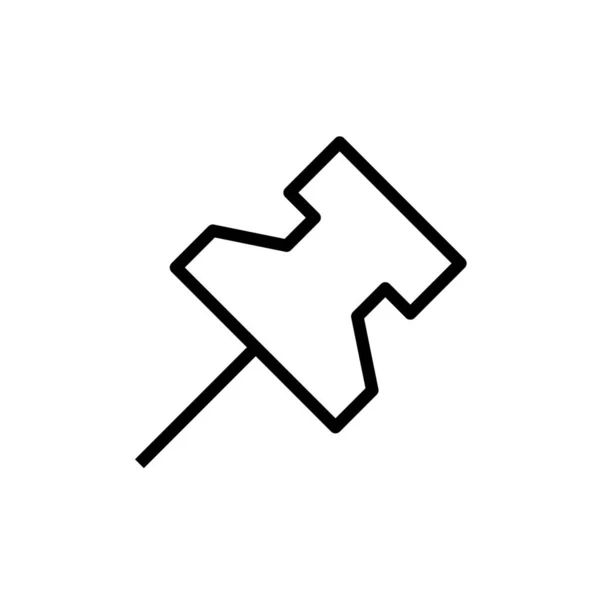 Karte Map002 Marker Symbol Umrissstil — Stockvektor