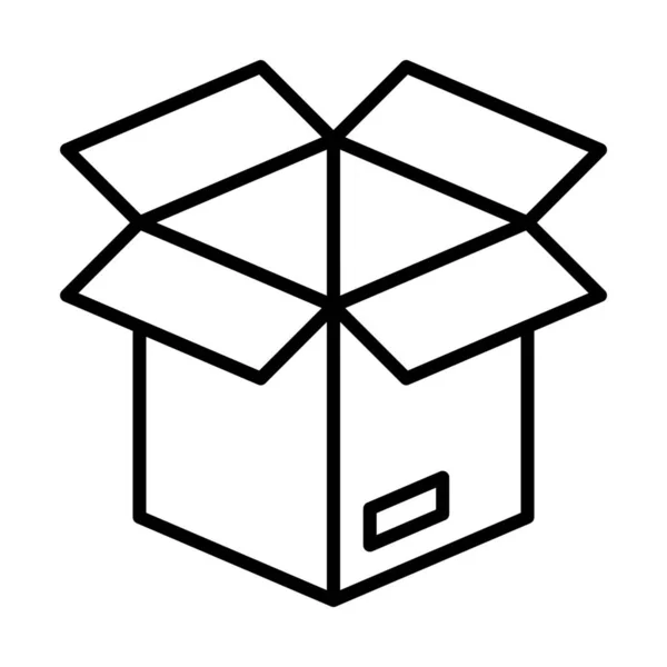 Caja Entrega Ecommerce Icono Estilo Esquema — Vector de stock