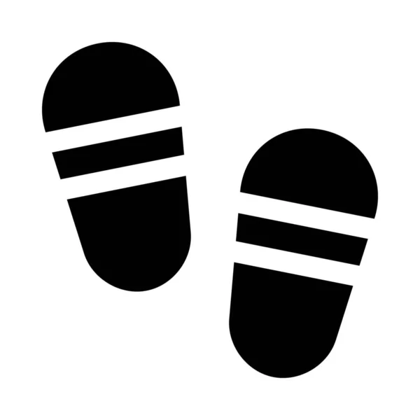 Vêtement Confortable Chaussures Icône — Image vectorielle