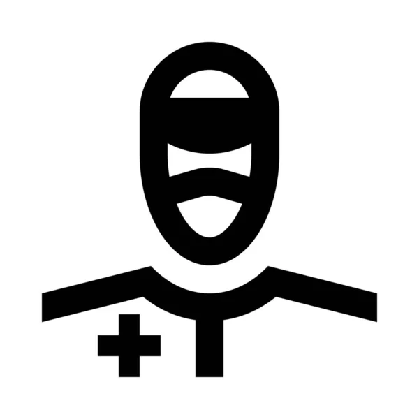 Іконка Вірусу Корони19 Лікаря — стоковий вектор