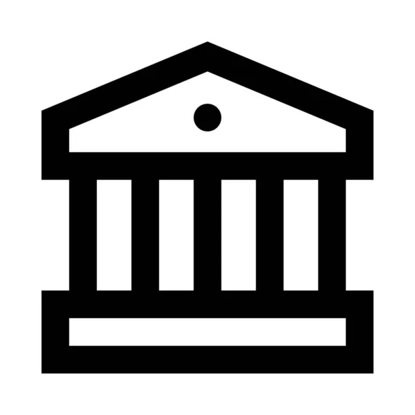 Ikona Finansowania Budowy Banków Kategorii Budynki — Wektor stockowy