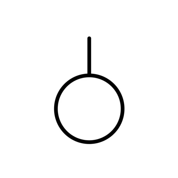 Genussymbol Neutrois Ikon Konturstil — Stock vektor