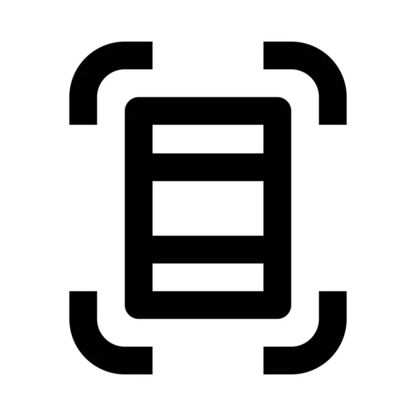 Handy Klingelsymbol Outline Stil — Stockvektor