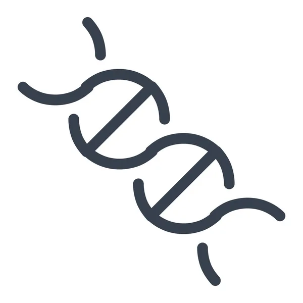 Cadeia Ícone Educação Dna Estilo Esboço — Vetor de Stock