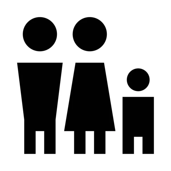 Enfant Famille Père Icône — Image vectorielle