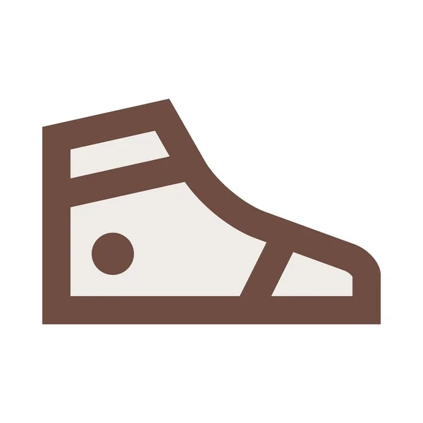 Значок Повсякденного Модного Взуття Категорії Взуття — стоковий вектор