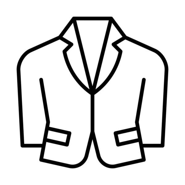 Blazer Vêtements Icône Mode Dans Style Contour — Image vectorielle