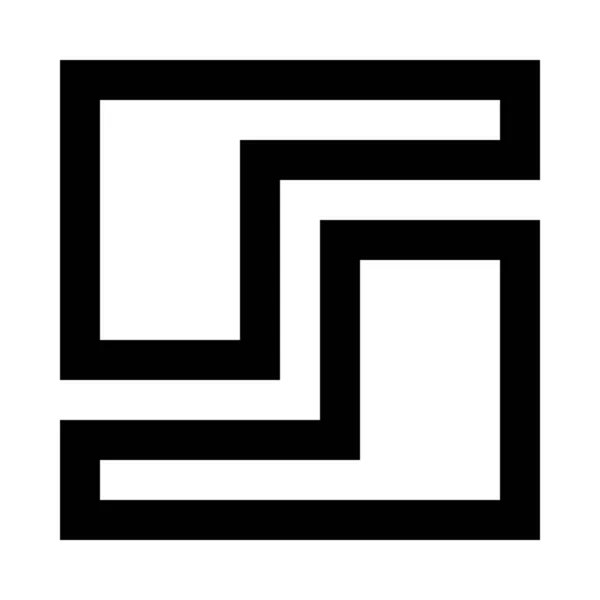 Abstrakte Figur Geometrisches Symbol — Stockvektor