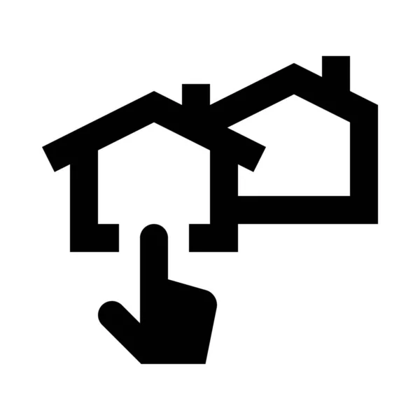 Miete Miete Haus Symbol — Stockvektor