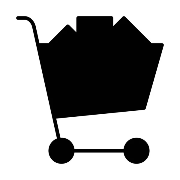 Add Cart Αγορά Ecommerce Icon Solid Style — Διανυσματικό Αρχείο