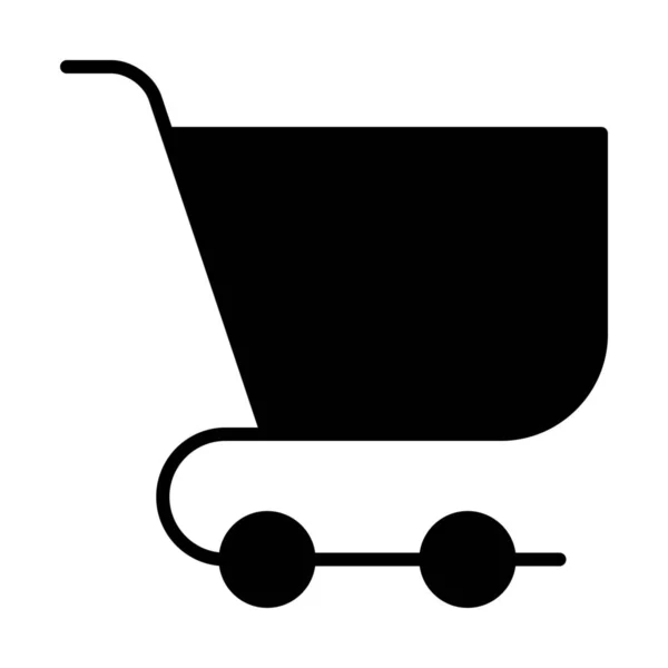 Commerce Symbol Solidem Stil Kaufen — Stockvektor