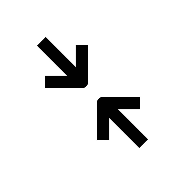 Pijl Pijlen Richting Pictogram Omtrek Stijl — Stockvector