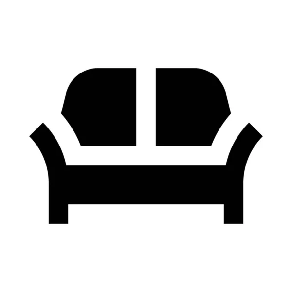 Καναπέ Κρεβάτι Εικονίδιο — Διανυσματικό Αρχείο