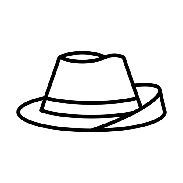 Bavarian Cap Icono Moda Estilo Esquema — Vector de stock