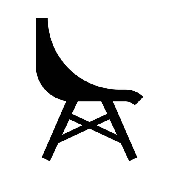 Cadeira Ícone Mobiliário Cadeira —  Vetores de Stock