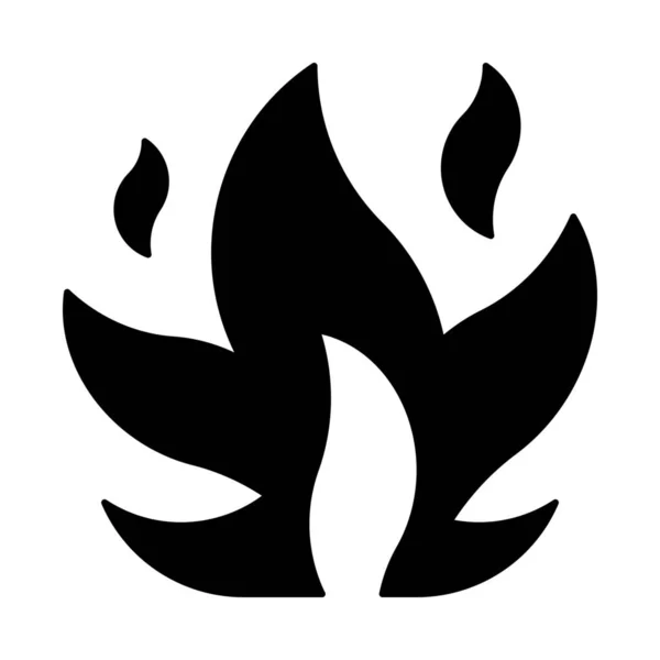 Burn Deadline Fire Icon Solid Style — Stock Vector