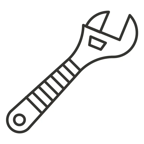 Verstellbares Werkzeug Symbol Outline Stil — Stockvektor