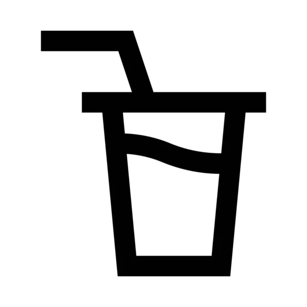 Иконка Кофейни Напитков Стиле Outline — стоковый вектор