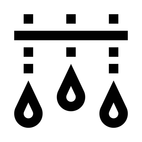 Cair Ícone Chuva Umidade — Vetor de Stock