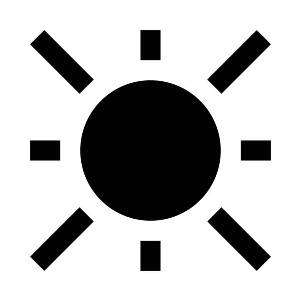 Легка Літня Ікона Сонця — стоковий вектор