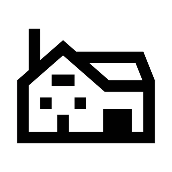 Inmueble Casa Icono — Vector de stock