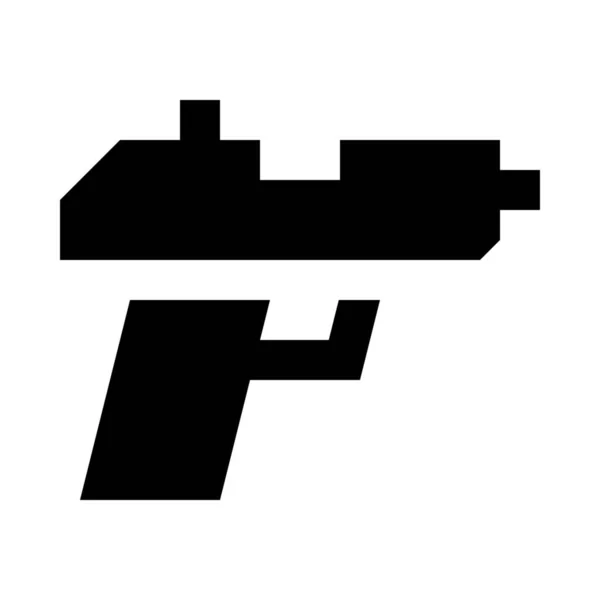 Bébé Pistolet Enfant Icône — Image vectorielle