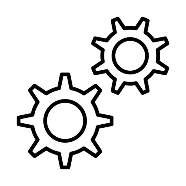 Значок Параметрів Коробки Передач Стилі Контур — стоковий вектор