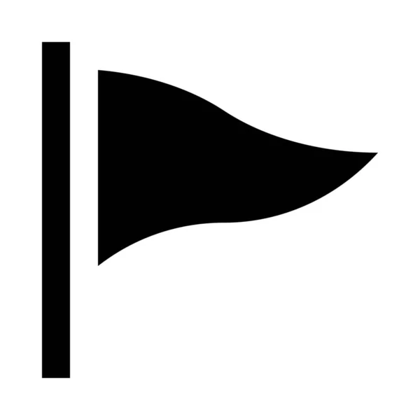 Bandeira Bandeira Bandeira Ícone Mastro —  Vetores de Stock