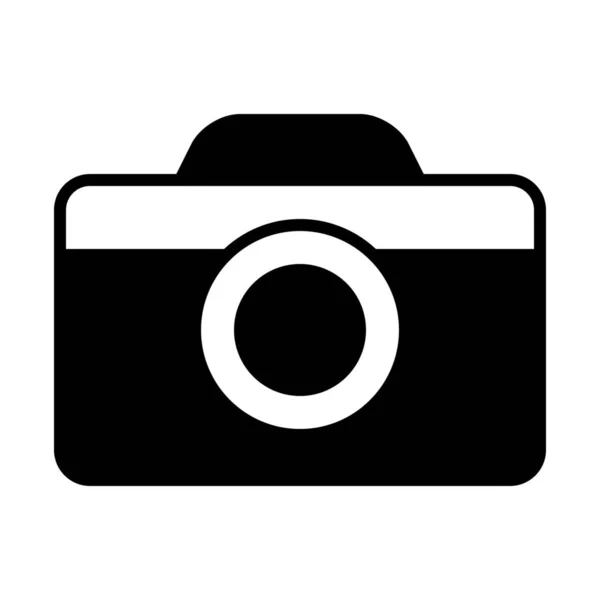 Εικονίδιο Φωτογραφικής Μηχανής Στερεό Στυλ — Διανυσματικό Αρχείο