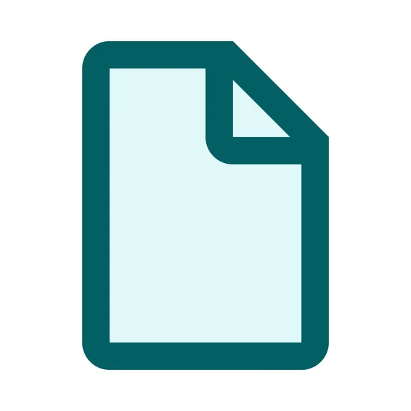 Пустой Значок Расширения Документа Категории Файлы Папки — стоковый вектор