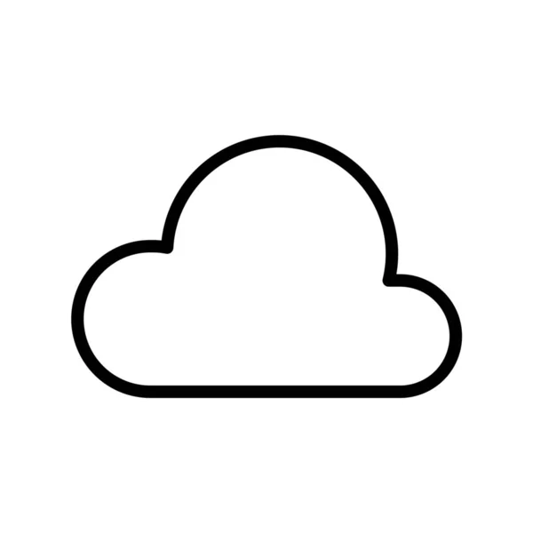 Σύννεφο Συννεφιά Εικονίδιο — Διανυσματικό Αρχείο