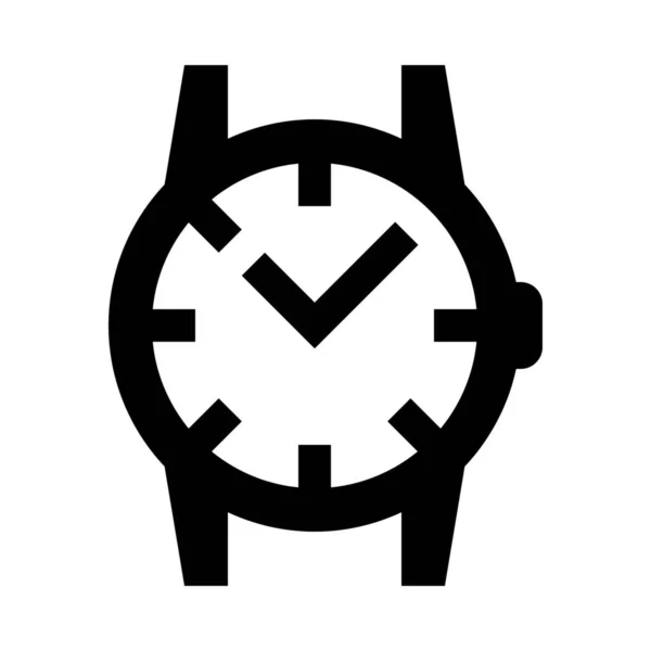 Uhren Armbanduhr Ikone — Stockvektor