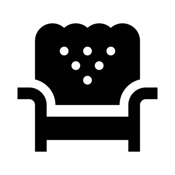 Sofá Sofá Sillón Icono — Archivo Imágenes Vectoriales