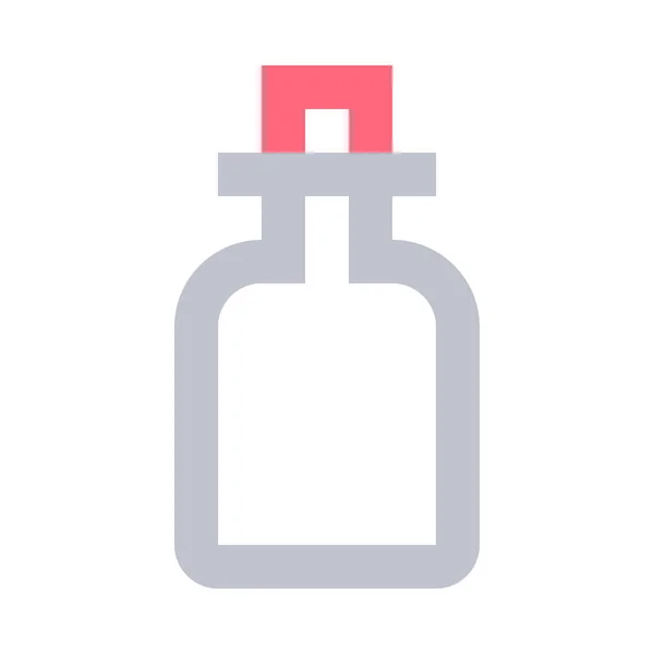 Barbershop Beauty Shop Bottle Icon Outline Style — Stock Vector