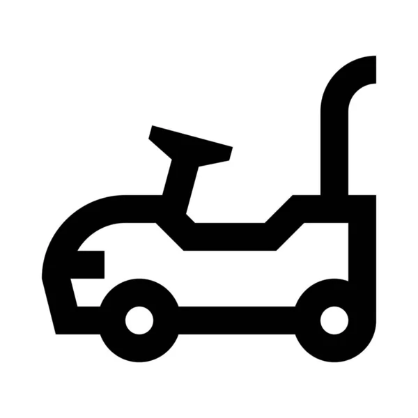 Μωρό Αυτοκίνητο Τζόκινγκ Εικονίδιο Στυλ Περίγραμμα — Διανυσματικό Αρχείο