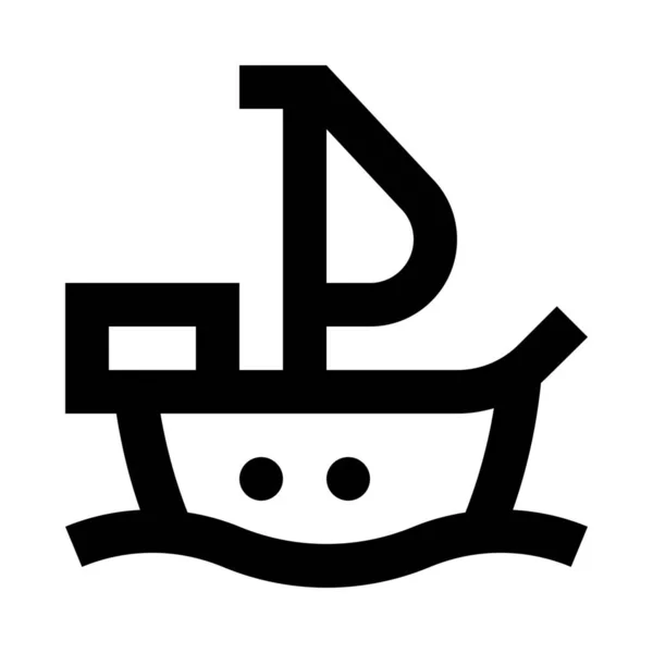 Boat Sail Ship Icon — Stock Vector