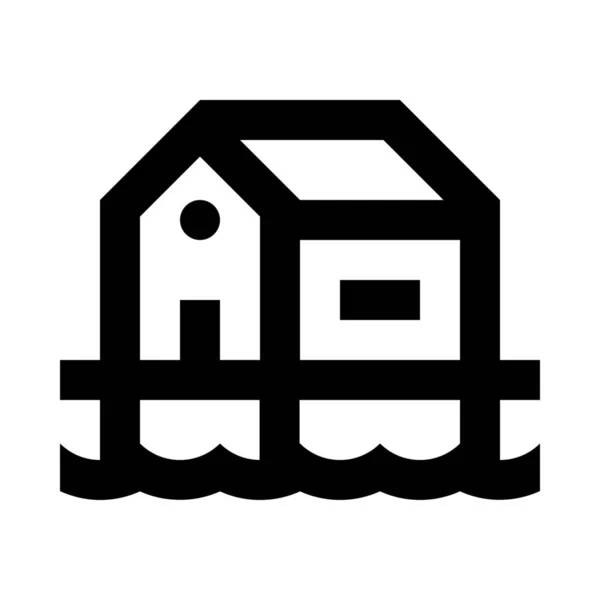 Bâtiment Maison Icône Dans Catégorie Bâtiments — Image vectorielle