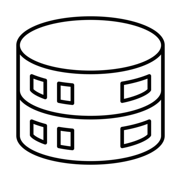 Datenbank Symbol Outline Stil — Stockvektor