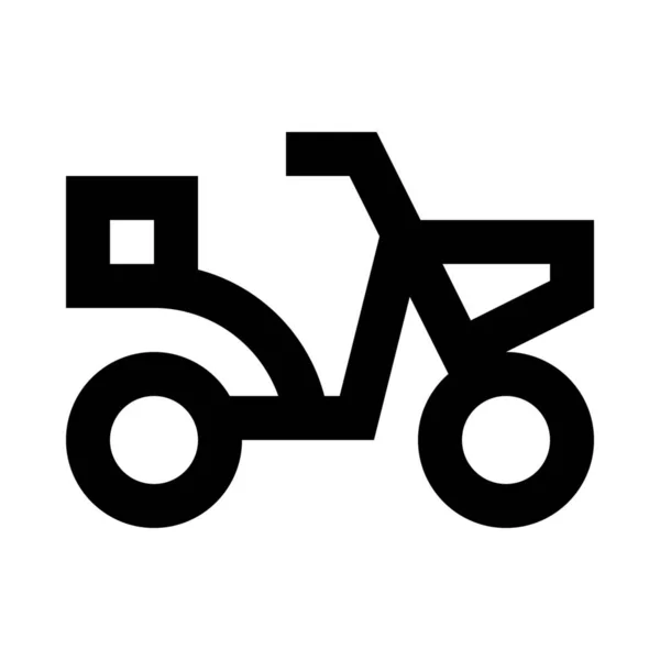 Bicicleta Bebé Icono Bicicleta Estilo Del Esquema — Archivo Imágenes Vectoriales