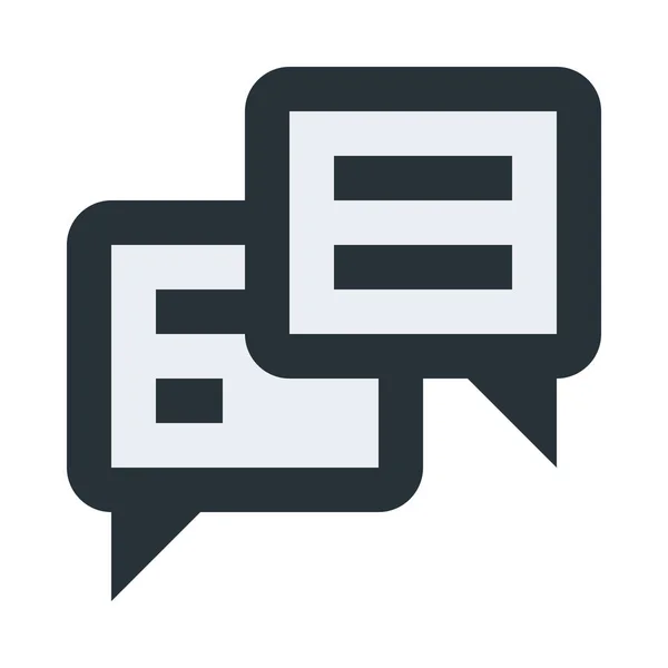 Bubble Chat Communicatie Icoon Infrastructuur Categorie — Stockvector