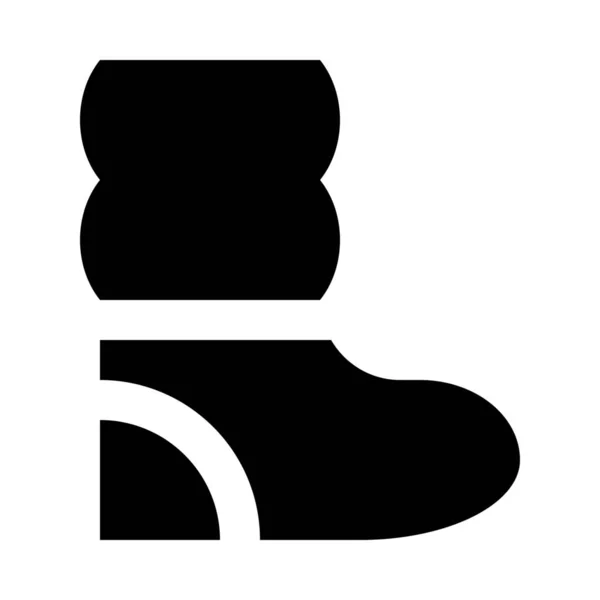 Ícone Calçado Botas Vestuário —  Vetores de Stock