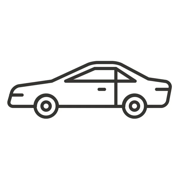 Автомобільний Значок Кузова Стилі Контур — стоковий вектор