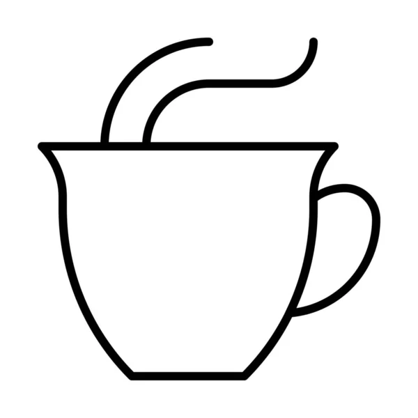Kaffeetassen Drink Ikone Umriss Stil — Stockvektor