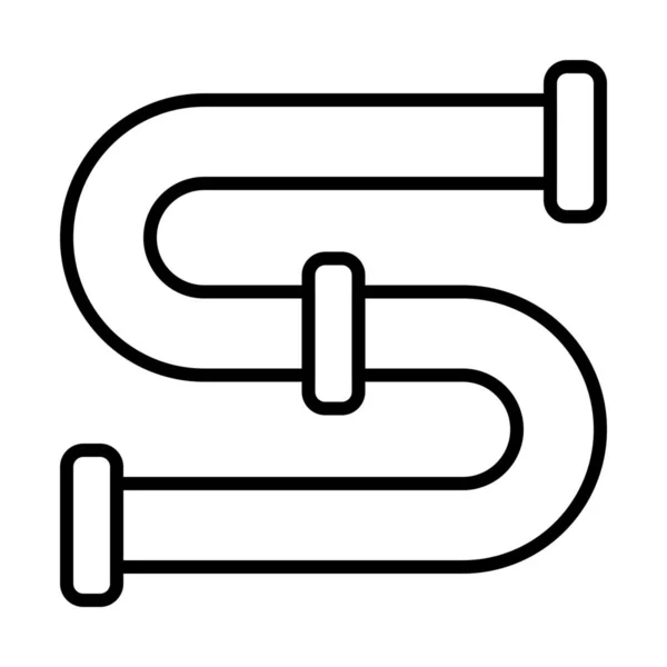 Extension Flow Undichtes Symbol Outline Stil — Stockvektor