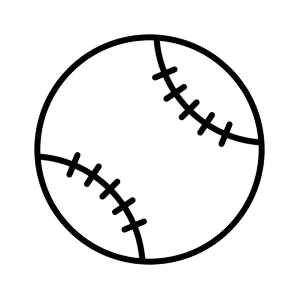 Μπάλα Ρακέτα Εικονίδιο Του Αθλητισμού Στυλ Περίγραμμα — Διανυσματικό Αρχείο