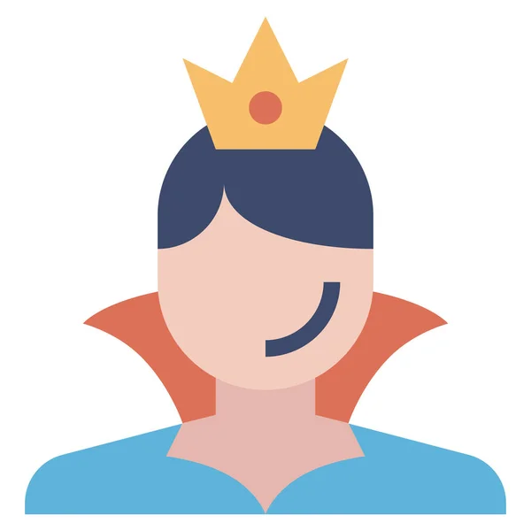 Empire Princess Queen Icon — Stock Vector