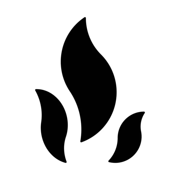 Burn Deadline Fire Icon Solid Style — Stock Vector
