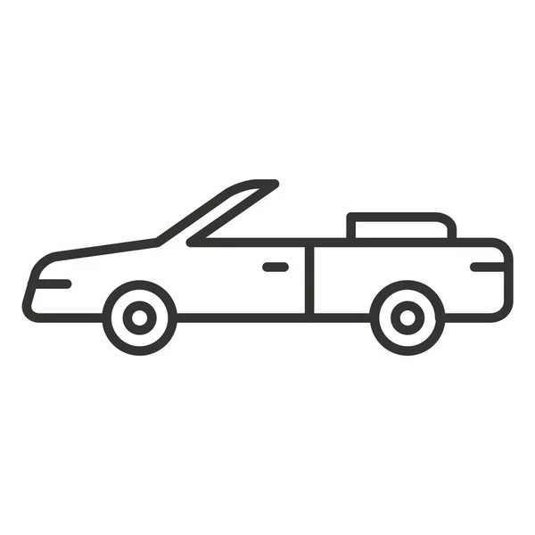 Body Auto Pictogram Contouren Stijl — Stockvector