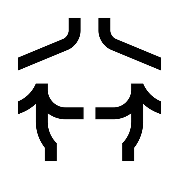 Иконка Бодибилдера Стиле Outline — стоковый вектор