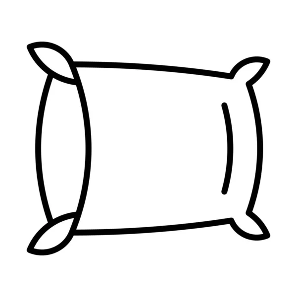 Иконка Подушки Стиле Абрис — стоковый вектор